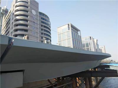 安装中的上海南外滩钢结构桥